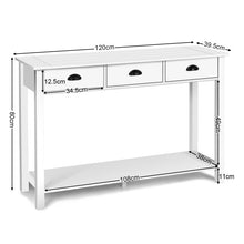 Load image into Gallery viewer, 47&quot; Entryway Hall Table Side Desk Accent Table with Drawers Shelf
