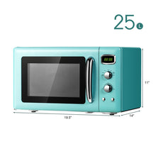 Load image into Gallery viewer, 0.9 Cu.ft Retro Countertop Compact Microwave Oven-Green
