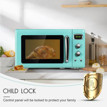 Load image into Gallery viewer, 0.9 Cu.ft Retro Countertop Compact Microwave Oven-Green
