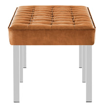 Load image into Gallery viewer, Loft Tufted Vegan Leather Bench by Modway
