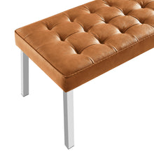 Load image into Gallery viewer, Loft Tufted Vegan Leather Bench by Modway
