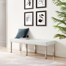 Load image into Gallery viewer, Loft Tufted Vegan Leather Bench by Modway
