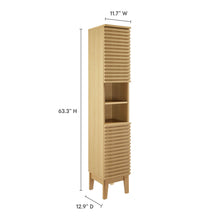 Load image into Gallery viewer, Render Tall Narrow Bathroom Storage Cabinet by Modway
