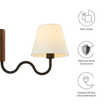 Load image into Gallery viewer, Sunlit Squiggle Arm Wall Sconce by Modway
