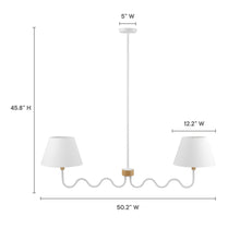 Load image into Gallery viewer, Sunlit Squiggle 2-Arm Pendant Light by Modway
