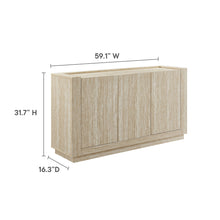 Load image into Gallery viewer, Hollis 59&quot; Travertine Sideboard by Modway
