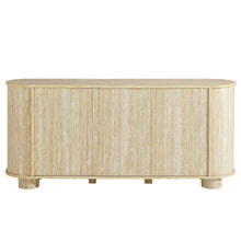 Load image into Gallery viewer, Overture 63Ó Oval Faux Travertine Sideboard by Modway
