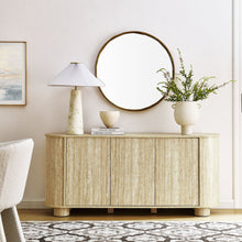 Load image into Gallery viewer, Overture 63Ó Oval Faux Travertine Sideboard by Modway
