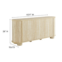 Load image into Gallery viewer, Overture 63Ó Oval Faux Travertine Sideboard by Modway
