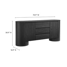 Load image into Gallery viewer, Duval 71&quot; Rounded Sideboard Storage Cabinet by Modway
