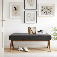 Load image into Gallery viewer, Lyra 47&quot; Fabric Upholstered Bench by Modway
