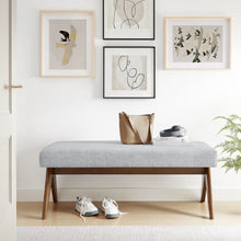 Load image into Gallery viewer, Lyra 47&quot; Fabric Upholstered Bench by Modway
