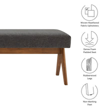 Load image into Gallery viewer, Lyra 63&quot; Fabric Upholstered Bench by Modway
