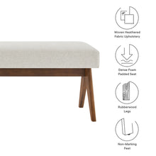 Load image into Gallery viewer, Lyra 63&quot; Fabric Upholstered Bench by Modway
