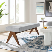 Load image into Gallery viewer, Lyra 63&quot; Fabric Upholstered Bench by Modway
