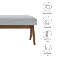 Load image into Gallery viewer, Lyra 63&quot; Fabric Upholstered Bench by Modway
