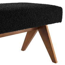 Load image into Gallery viewer, Lyra 63&quot; Boucle Upholstered Bench by Modway
