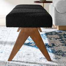 Load image into Gallery viewer, Lyra 63&quot; Boucle Upholstered Bench by Modway
