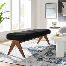 Load image into Gallery viewer, Lyra 63&quot; Boucle Upholstered Bench by Modway
