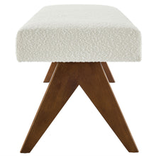 Load image into Gallery viewer, Lyra 63&quot; Boucle Upholstered Bench by Modway
