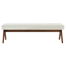 Load image into Gallery viewer, Lyra 63&quot; Boucle Upholstered Bench by Modway
