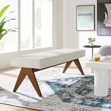 Load image into Gallery viewer, Lyra 63&quot; Boucle Upholstered Bench by Modway
