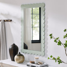 Load image into Gallery viewer, Emmeline Scalloped Rectangle Wall Mirror by Modway
