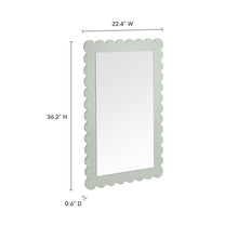 Load image into Gallery viewer, Emmeline Scalloped Rectangle Wall Mirror by Modway
