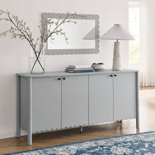 Load image into Gallery viewer, Emmeline 66&quot; 4-Door Scalloped Sideboard Cabinet by Modway
