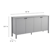 Load image into Gallery viewer, Emmeline 66&quot; 4-Door Scalloped Sideboard Cabinet by Modway
