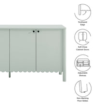 Load image into Gallery viewer, Emmeline 66&quot; 4-Door Scalloped Sideboard Cabinet by Modway
