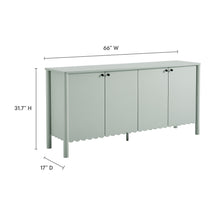 Load image into Gallery viewer, Emmeline 66&quot; 4-Door Scalloped Sideboard Cabinet by Modway
