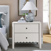 Load image into Gallery viewer, Emmeline Scalloped 2-Drawer Nightstand by Modway
