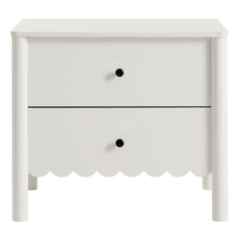 Load image into Gallery viewer, Emmeline Scalloped 2-Drawer Nightstand by Modway
