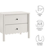 Load image into Gallery viewer, Emmeline Scalloped 2-Drawer Nightstand by Modway
