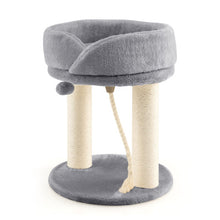 Load image into Gallery viewer, Cat Climbing Tree with Plush Perchs and Scratching Post-Gray
