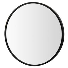 Load image into Gallery viewer, 16-inch Round Wall Mirror with Aluminum Alloy Frame-Black
