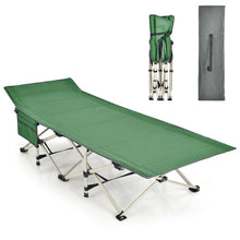 Load image into Gallery viewer, Wide Foldable Camping Cot with Carry Bag-Green
