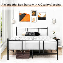 Load image into Gallery viewer, Full/Queen Size Platform Bed Frame with High Headboard-Full Size
