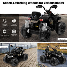 Load image into Gallery viewer, 12V Kids Ride On ATV 4 Wheeler with MP3 and Headlights-Black
