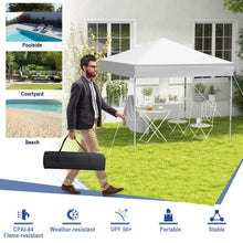 Load image into Gallery viewer, 6.6 x 6.6 Feet Outdoor Pop-up Canopy Tent with UPF 50+ Sun Protection-White
