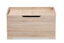 Load image into Gallery viewer, Baxton Studio Mariam Modern and Contemporary Oak Finished Wood Cat Litter Box Cover House
