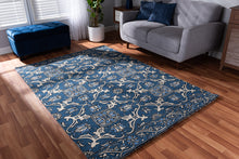 Load image into Gallery viewer, Baxton Studio Panacea Modern and Contemporary Blue Hand-Tufted Wool Area Rug
