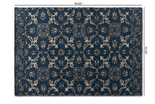 Load image into Gallery viewer, Baxton Studio Panacea Modern and Contemporary Blue Hand-Tufted Wool Area Rug
