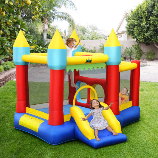 Kid's Inflatable Bouncer with Jumping Area and 480W Blower