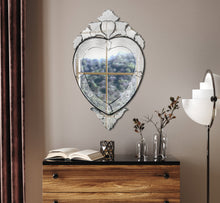 Load image into Gallery viewer, Venetian Heart Mirror
