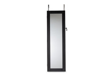 Load image into Gallery viewer, Baxton Studio Richelle Modern and Contemporary Black Finished Wood Hanging Jewelry Armoire with Mirror
