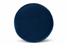 Load image into Gallery viewer, Baxton Studio Chaela Contemporary Glam and Luxe Navy Blue Velvet Fabric Upholstered and Gold Finished Metal Ottoman
