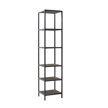 Load image into Gallery viewer, Jacobsen Narrow Etagere Brown Ash/Matte Black
