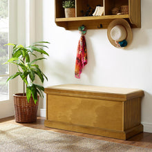 Load image into Gallery viewer, Brennan Storage Bench Natural/Tan - Bench, 2 Wicker Basekets
